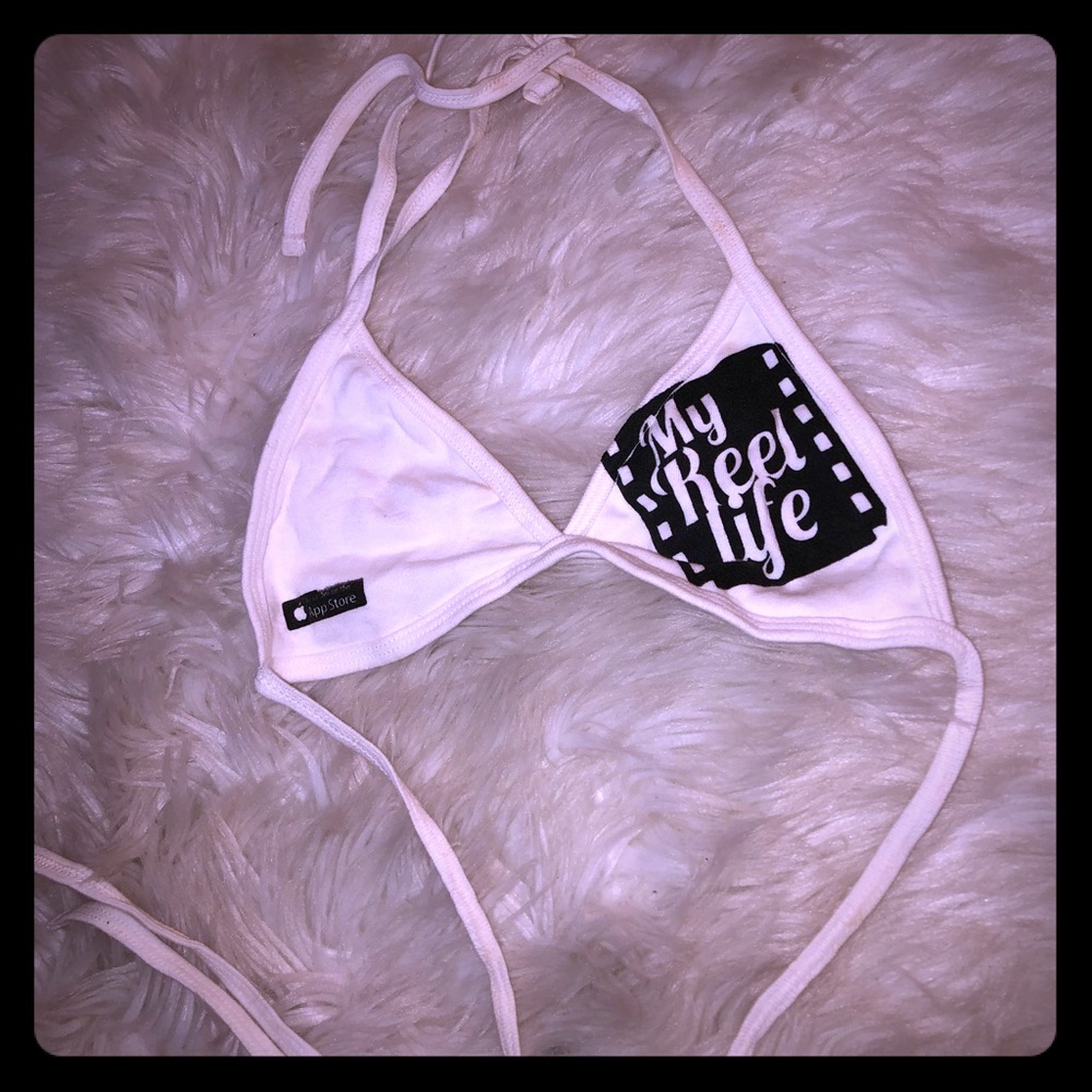 👙”My Reel Life” bikini top (cotton)
